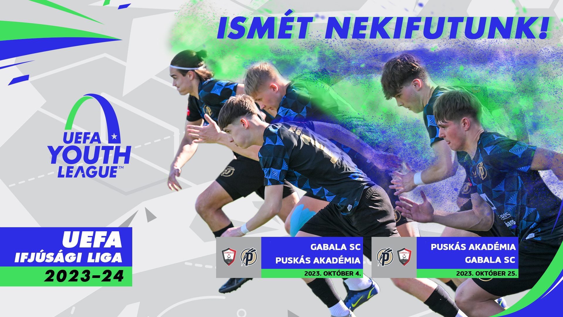 Sorsoltak az UEFA Ifjúsági Ligában, azeri túrával kezdünk