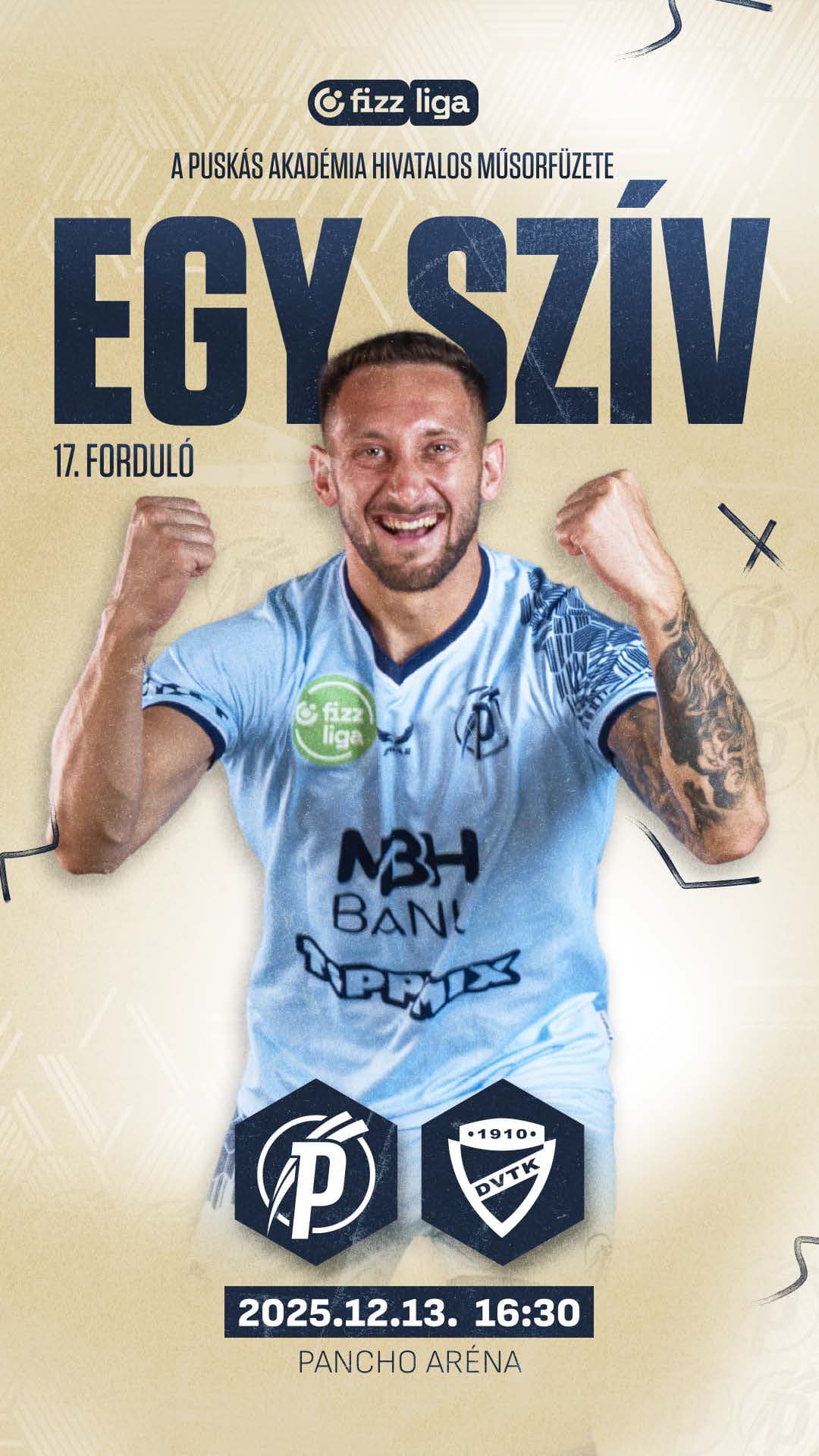 Puskás Akadémia műsorfüzet