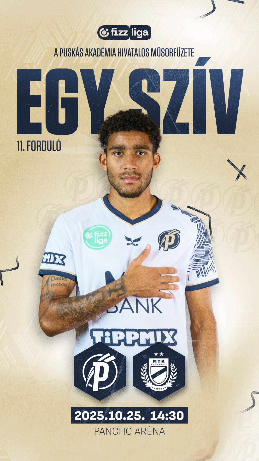 Puskás Akadémia műsorfüzet